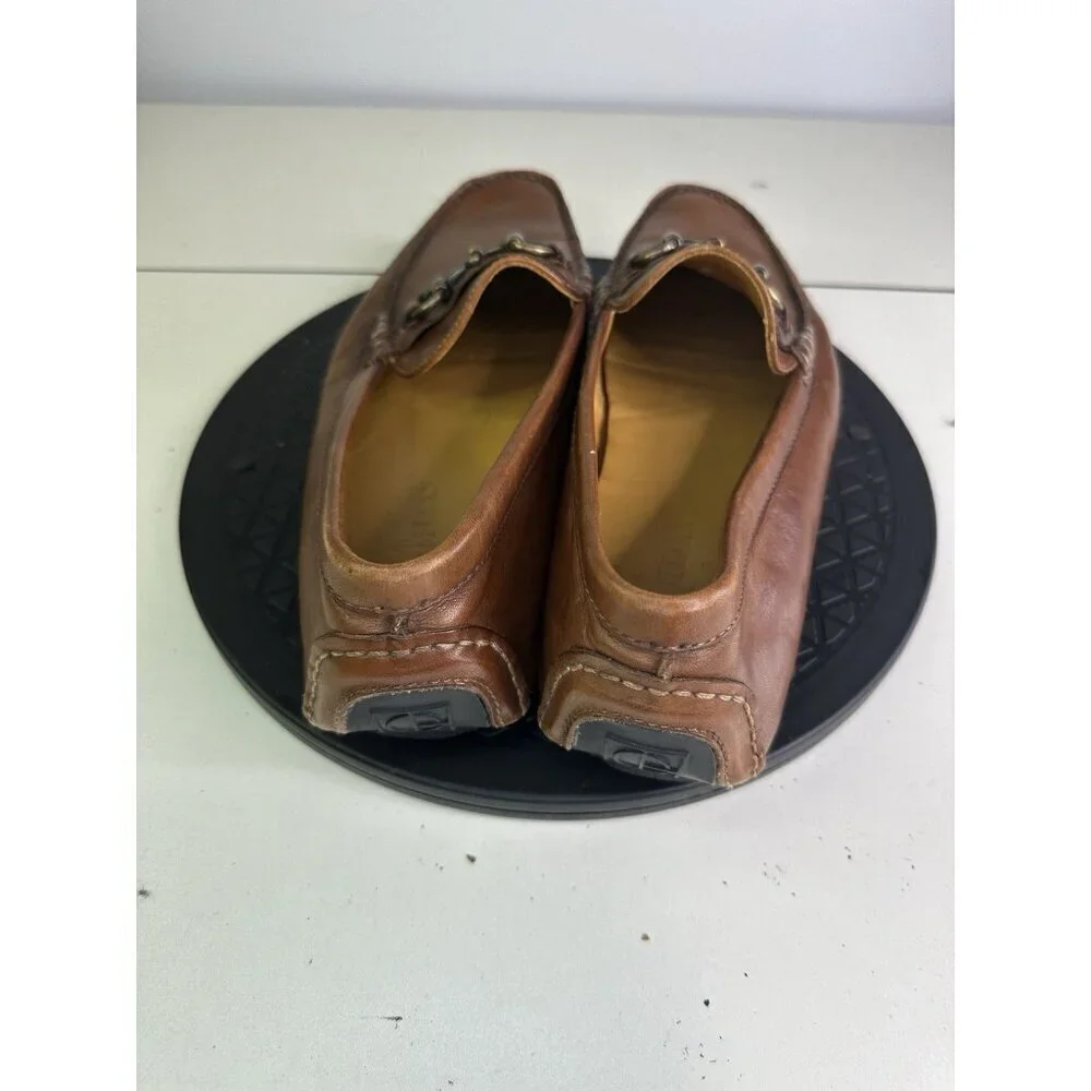 Cole Haan C09298 Men 9.5 M Cognac Leather Horsebit Dress Loafers Slip-on Shoe